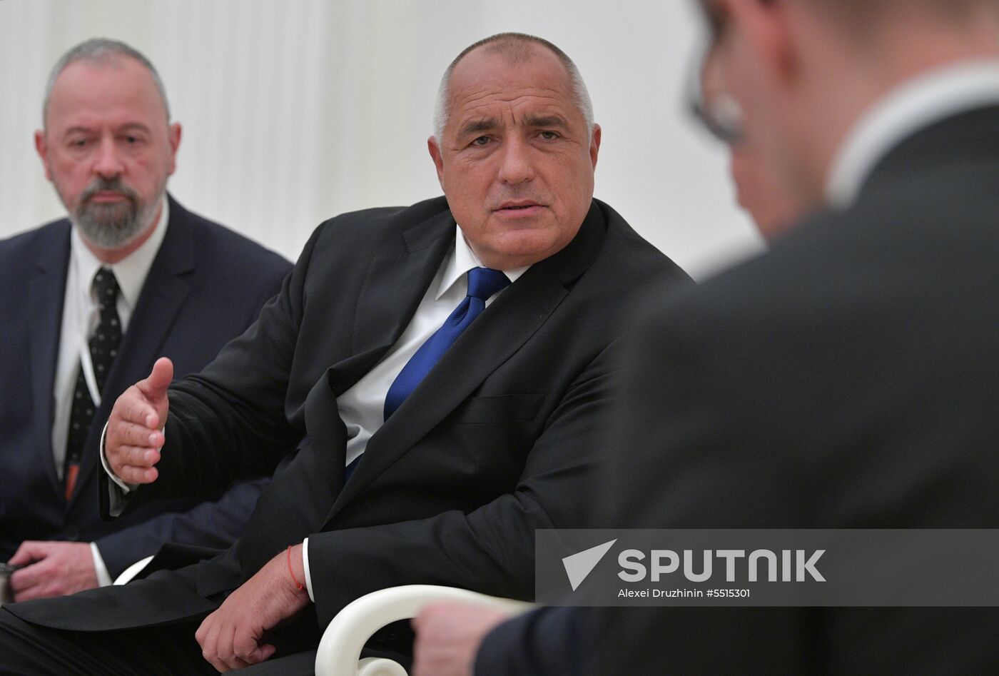 Russian President Vladimir Putin meets with Prime Minister of Bulgaria Boyko Borisov