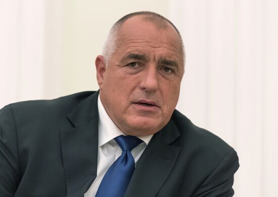 Russian President Vladimir Putin meets with Prime Minister of Bulgaria Boyko Borisov