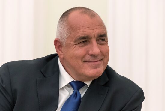 Russian President Vladimir Putin meets with Prime Minister of Bulgaria Boyko Borisov