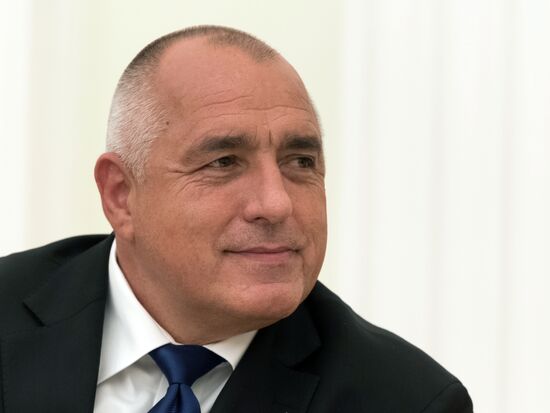 Russian President Vladimir Putin meets with Prime Minister of Bulgaria Boyko Borisov