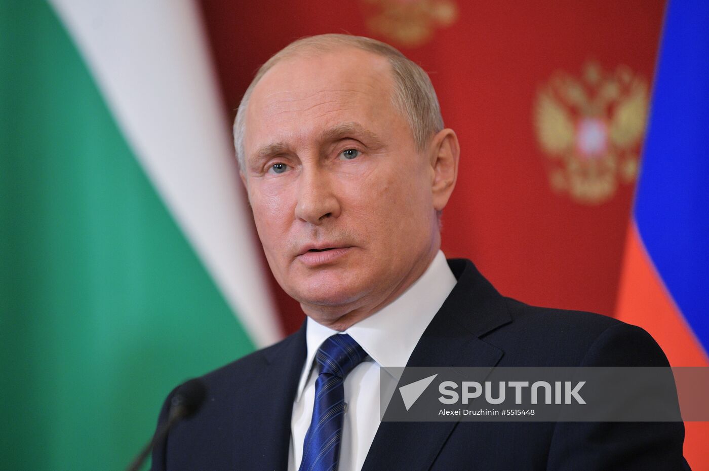 Russian President Vladimir Putin meets with Prime Minister of Bulgaria Boyko Borisov