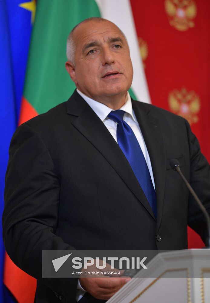 Russian President Vladimir Putin meets with Prime Minister of Bulgaria Boyko Borisov