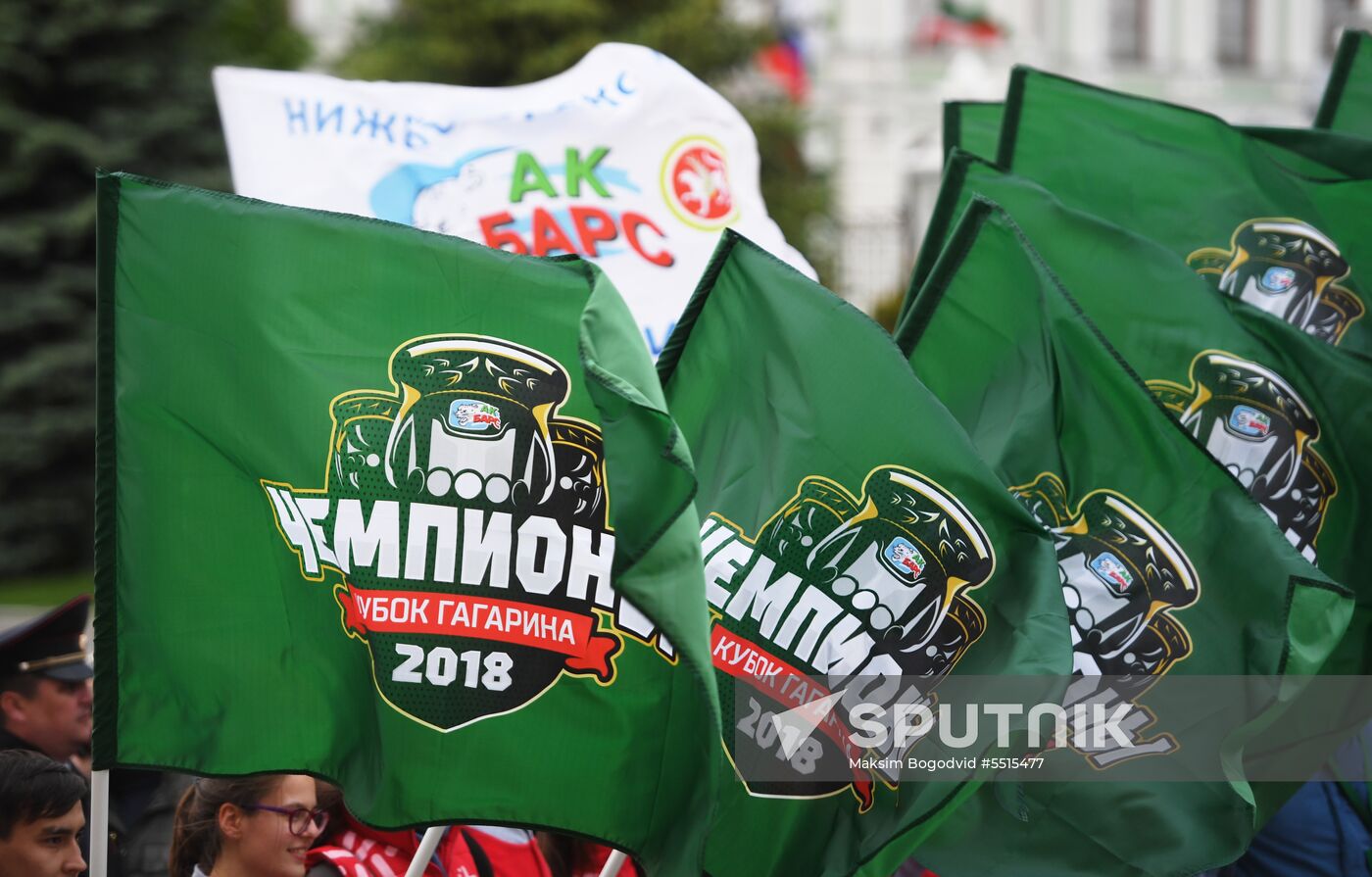 HC Ak Bars' champion parade