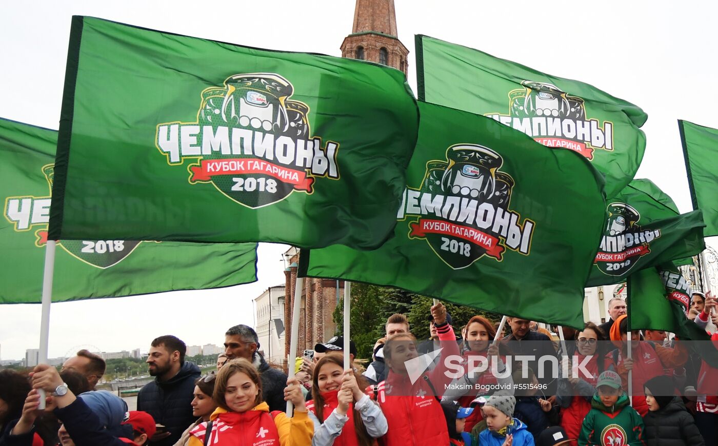HC Ak Bars' champion parade