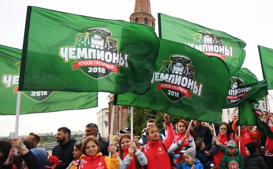 HC Ak Bars' champion parade