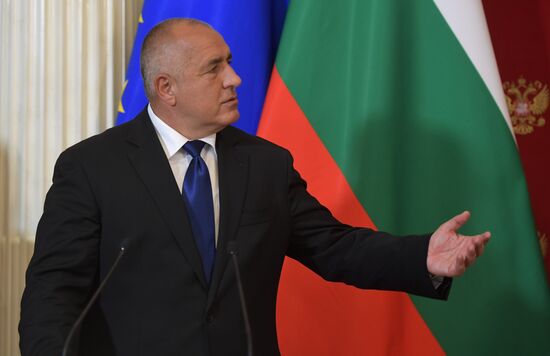 Russian President Vladimir Putin meets with Prime Minister of Bulgaria Boyko Borisov