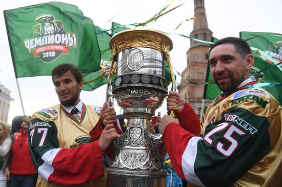 HC Ak Bars' champion parade