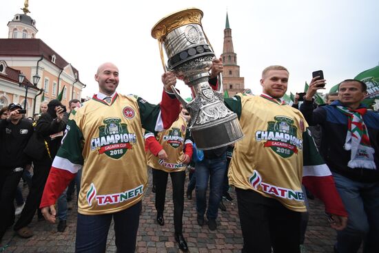 HC Ak Bars' champion parade