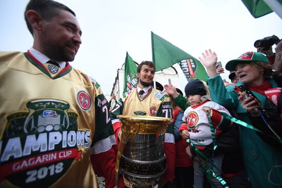HC Ak Bars' champion parade