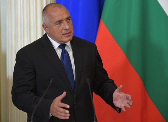 Russian President Vladimir Putin meets with Prime Minister of Bulgaria Boyko Borisov