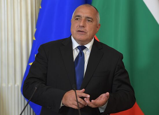 Russian President Vladimir Putin meets with Prime Minister of Bulgaria Boyko Borisov