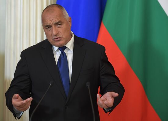 Russian President Vladimir Putin meets with Prime Minister of Bulgaria Boyko Borisov