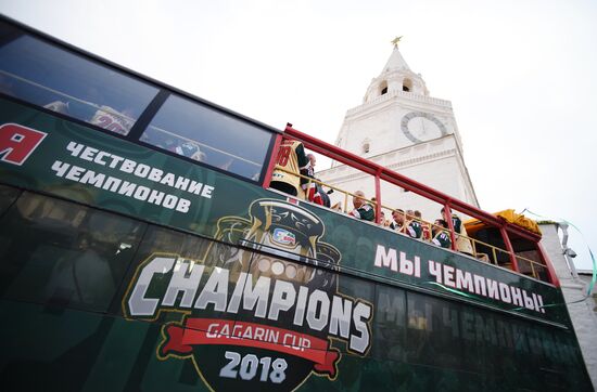 HC Ak Bars' champion parade