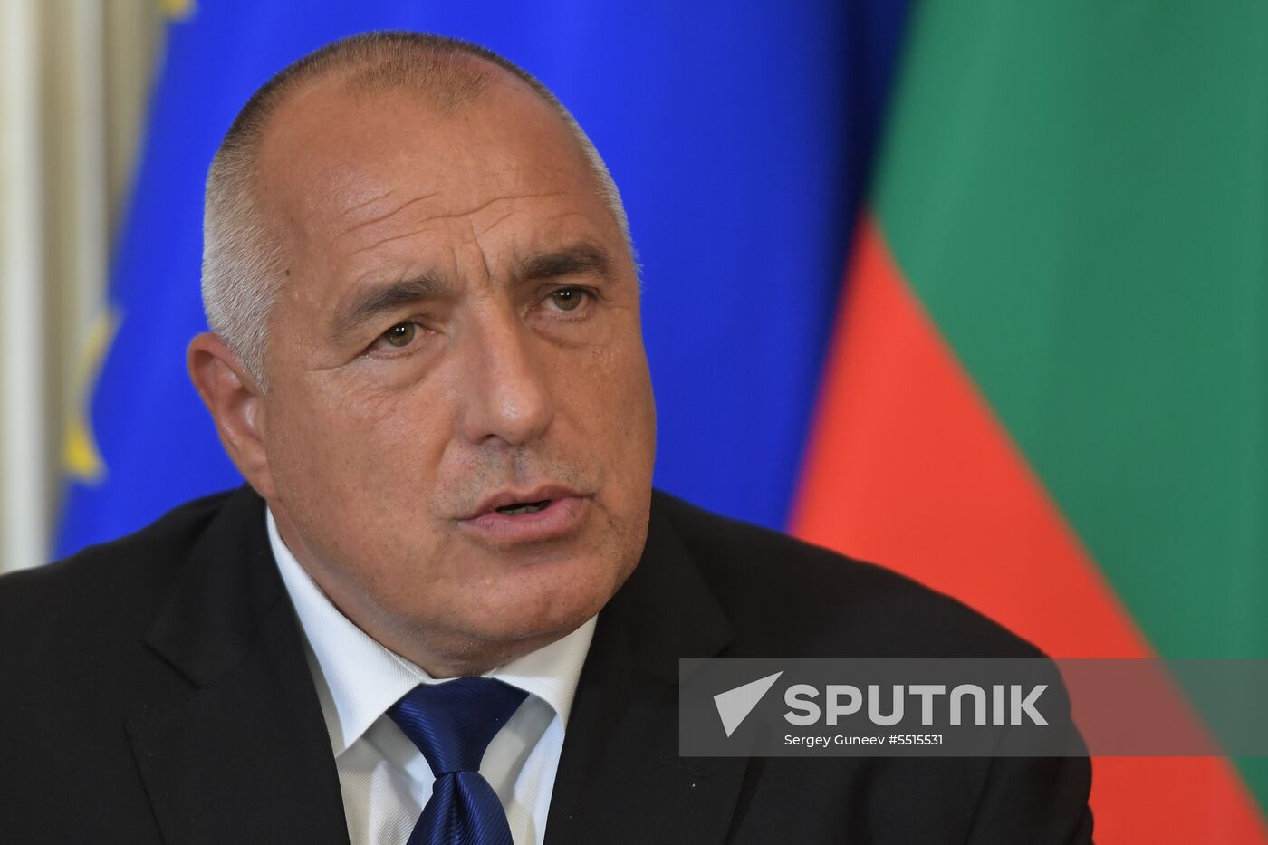 Russian President Vladimir Putin meets with Prime Minister of Bulgaria Boyko Borisov