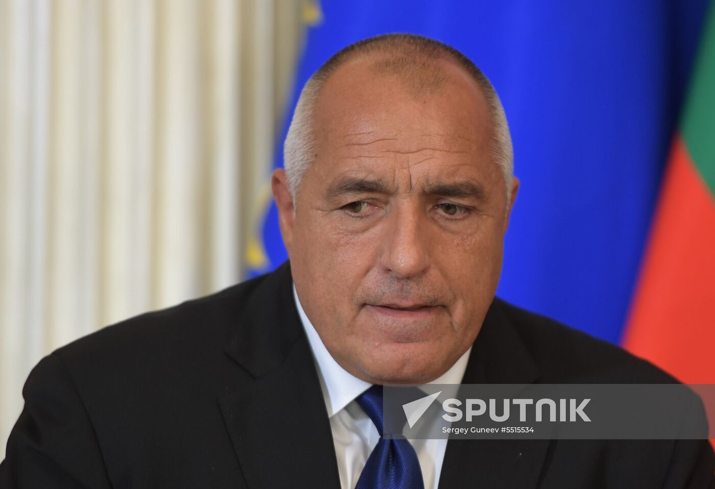 Russian President Vladimir Putin meets with Prime Minister of Bulgaria Boyko Borisov