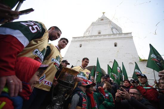 HC Ak Bars' champion parade