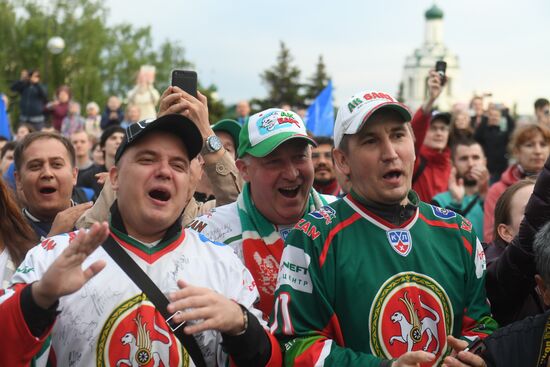 HC Ak Bars' champion parade