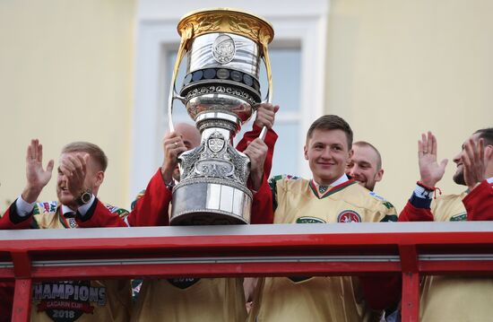 HC Ak Bars' champion parade