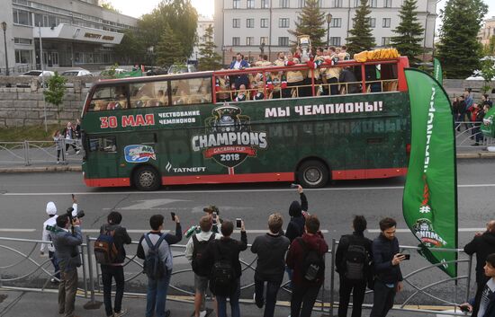 HC Ak Bars' champion parade