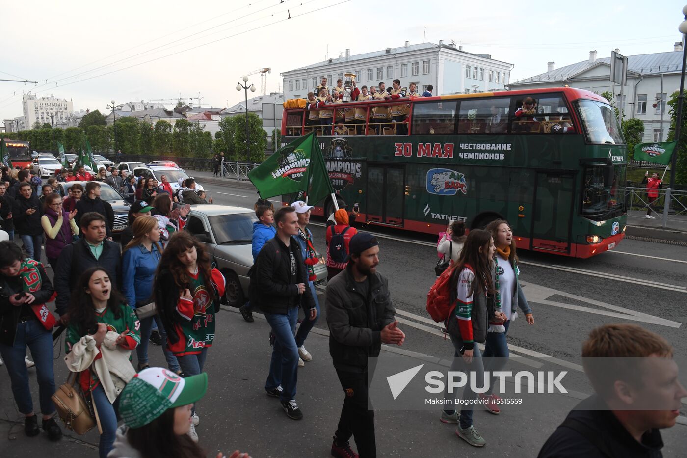 HC Ak Bars' champion parade