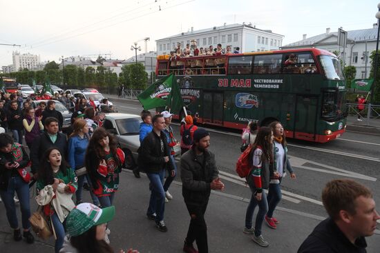 HC Ak Bars' champion parade