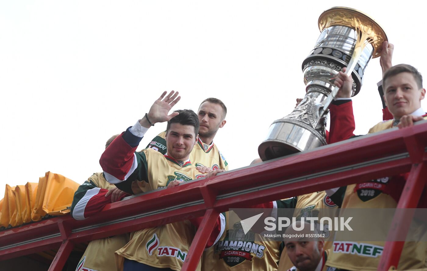 HC Ak Bars' champion parade