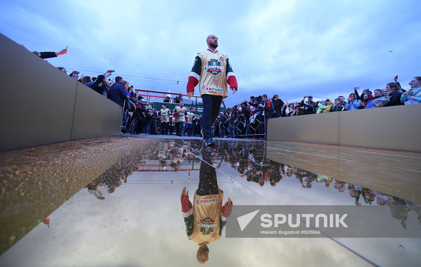 HC Ak Bars' champion parade
