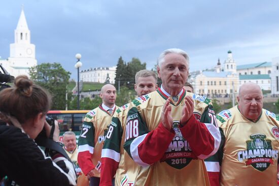 HC Ak Bars' champion parade