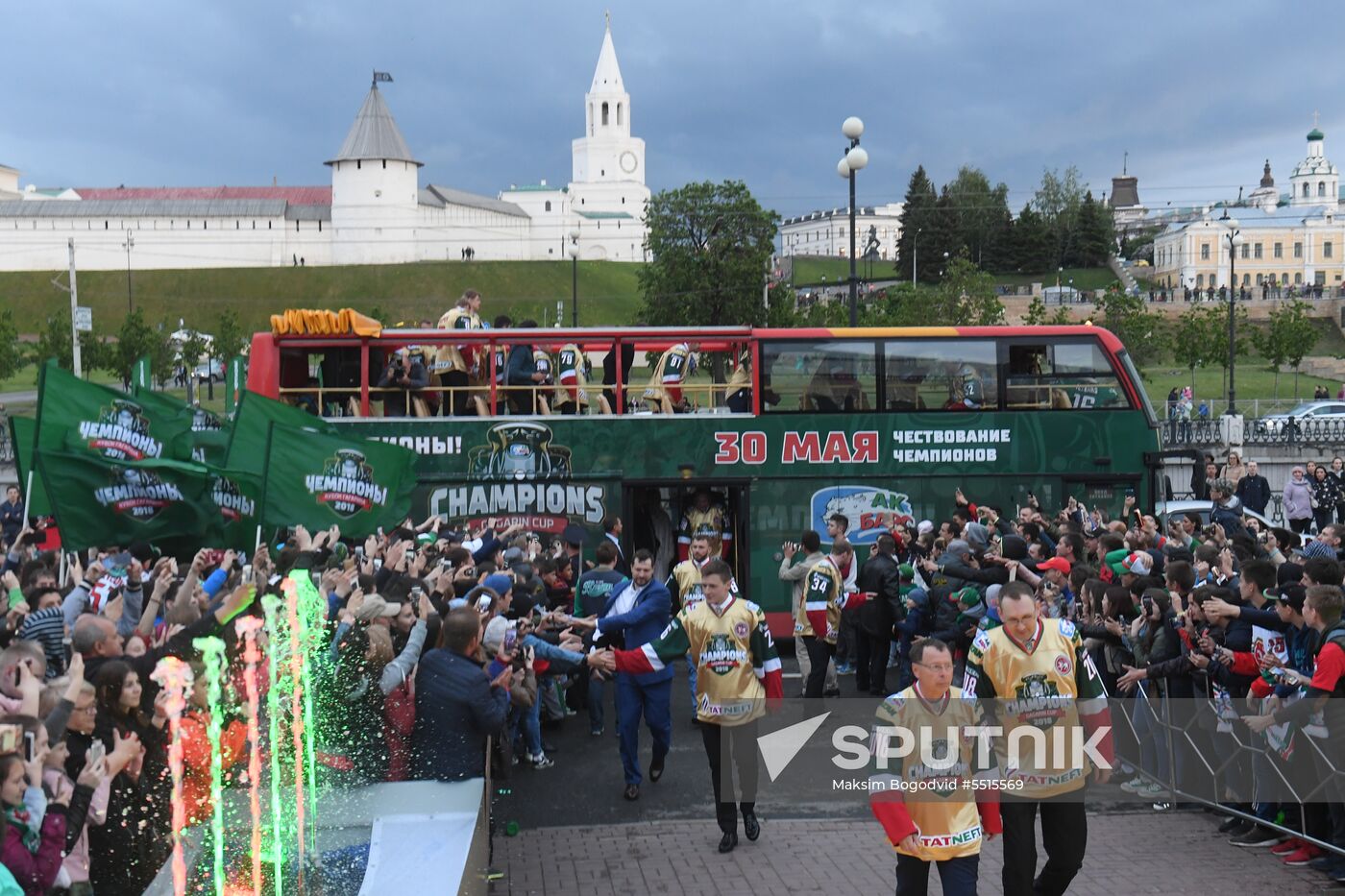 HC Ak Bars' champion parade