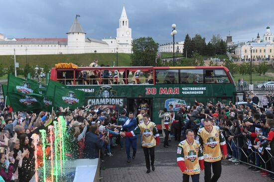 HC Ak Bars' champion parade