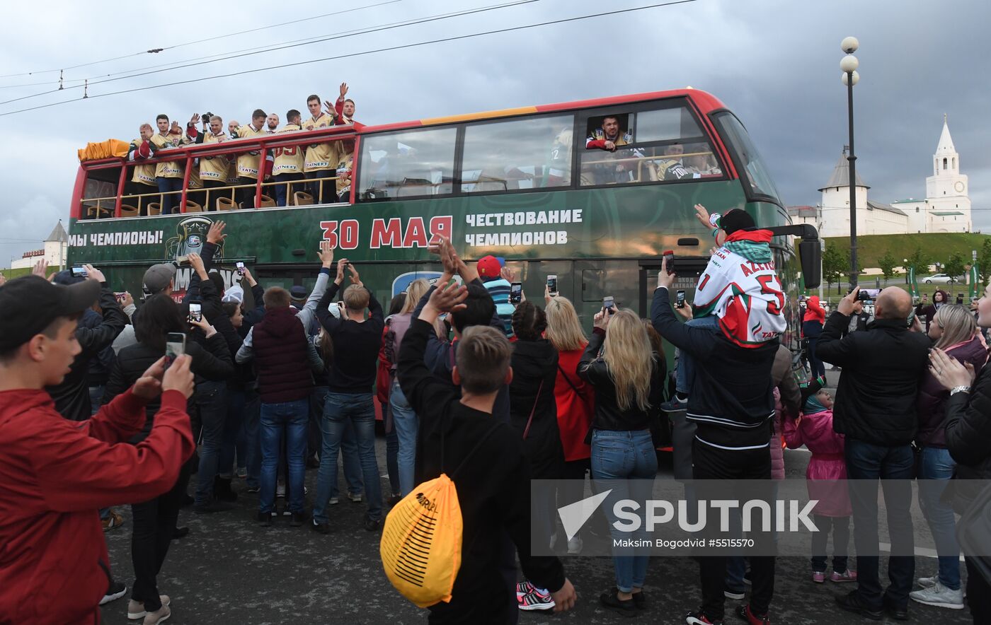 HC Ak Bars' champion parade