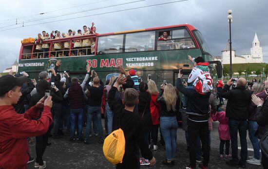 HC Ak Bars' champion parade
