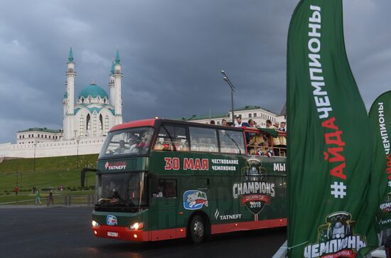 HC Ak Bars' champion parade