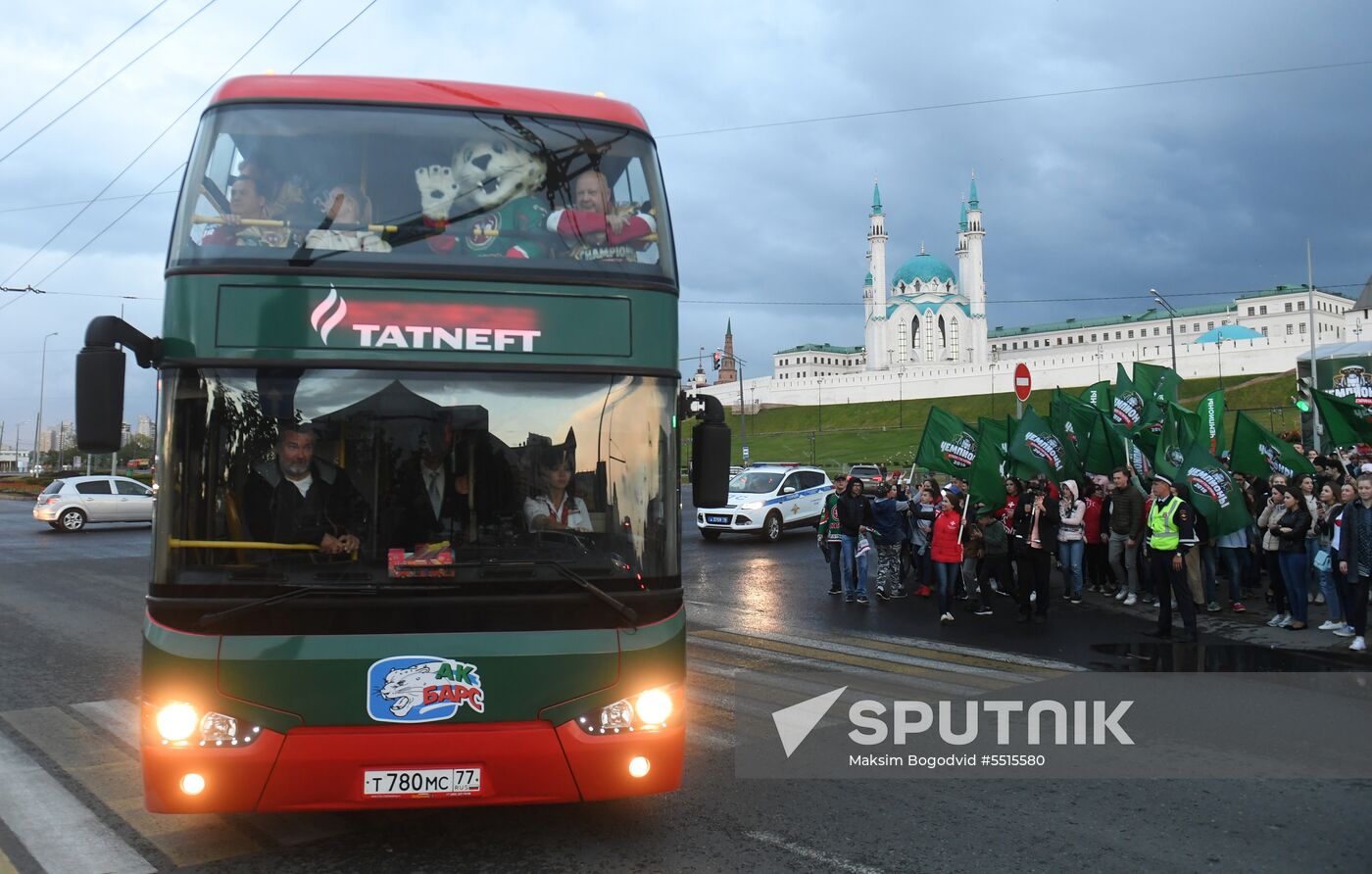 HC Ak Bars' champion parade