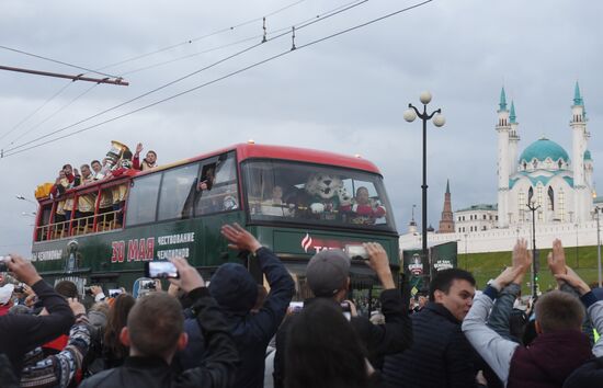 HC Ak Bars' champion parade