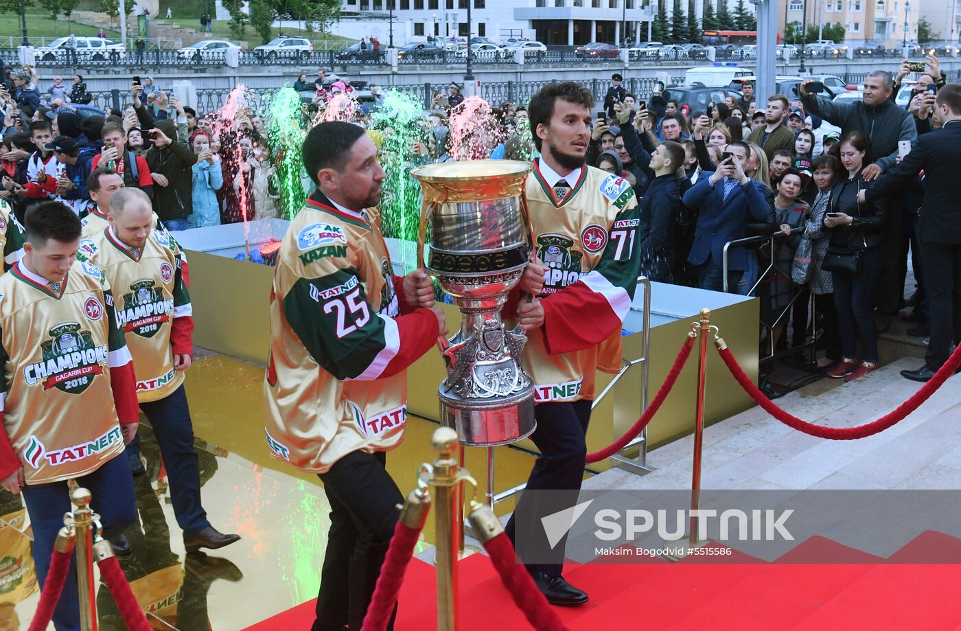 HC Ak Bars' champion parade