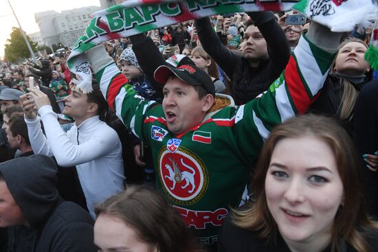 HC Ak Bars' champion parade