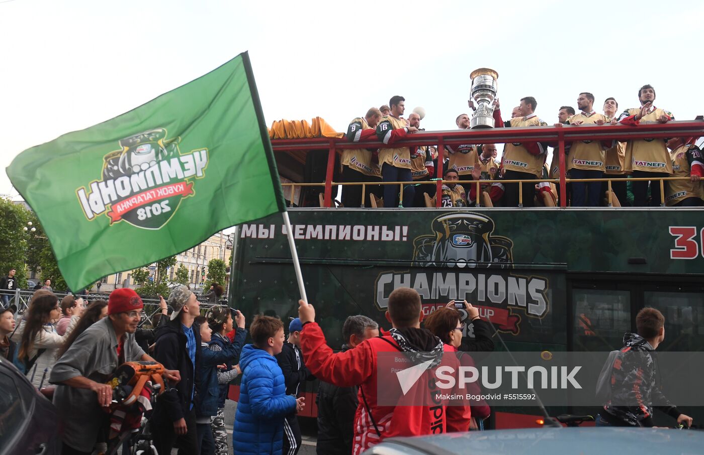 HC Ak Bars' champion parade