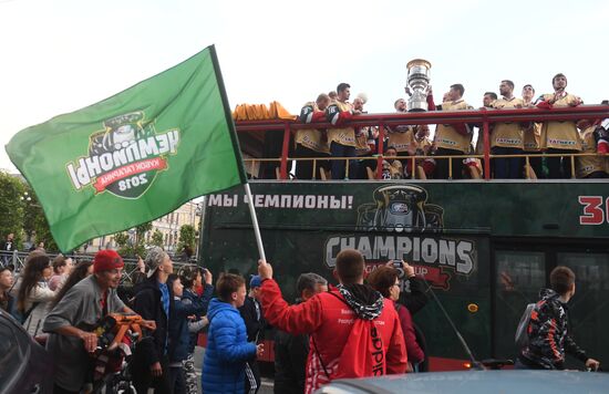 HC Ak Bars' champion parade