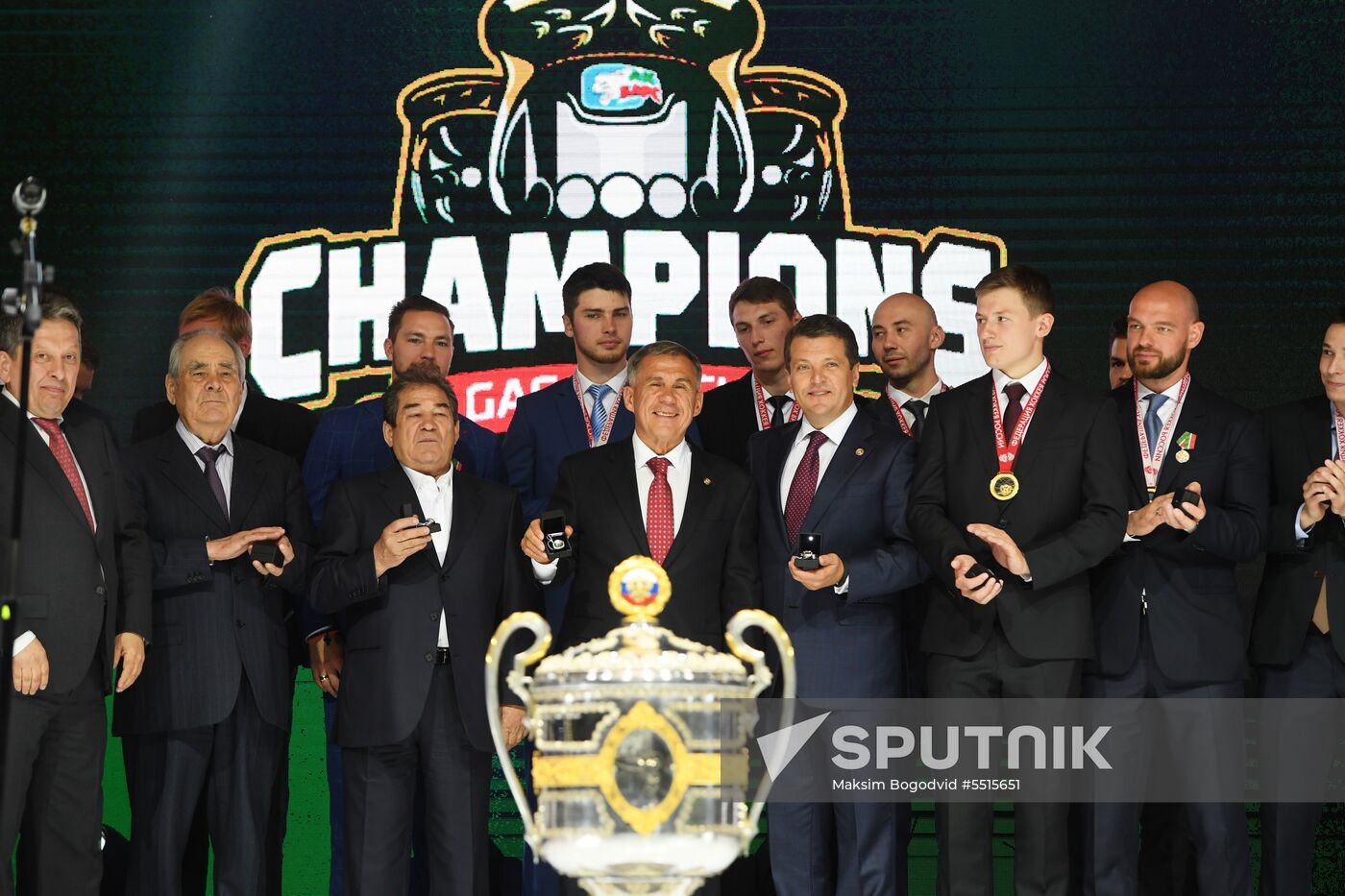 HC Ak Bars' champion parade
