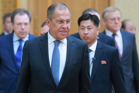 Russian Foreign Minister Sergei Lavrov visits North Korea