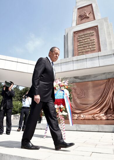 Russian Foreign Minister Sergei Lavrov visits North Korea
