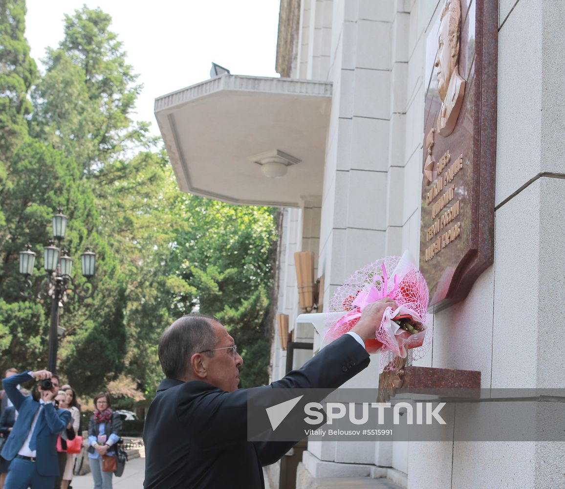 Russian Foreign Minister Sergei Lavrov visits North Korea