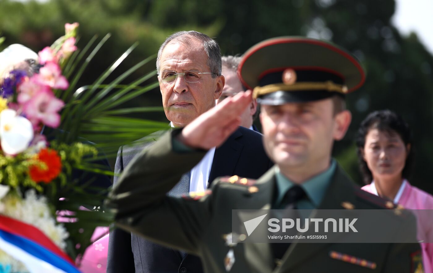 Russian Foreign Minister Sergei Lavrov visits North Korea