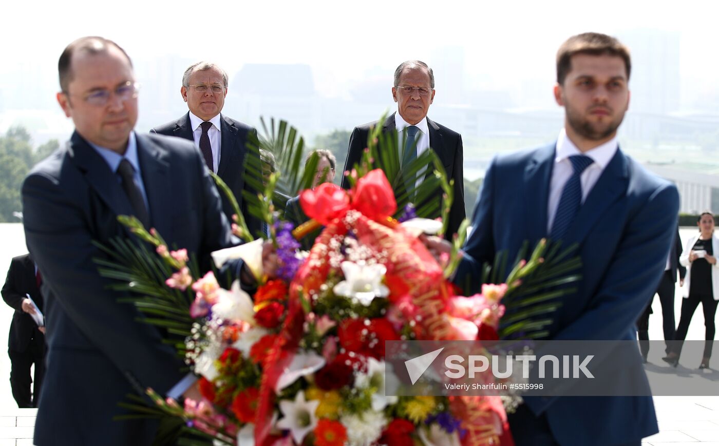 Russian Foreign Minister Sergei Lavrov visits North Korea