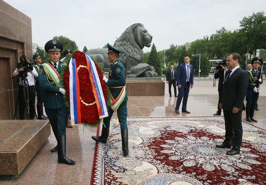 Russian Prime Minister Dmitry Medvedev's working visit to Tajikistan