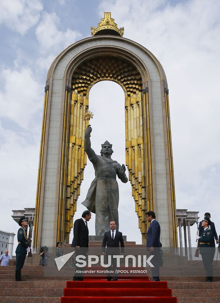Russian Prime Minister Dmitry Medvedev's working visit to Tajikistan