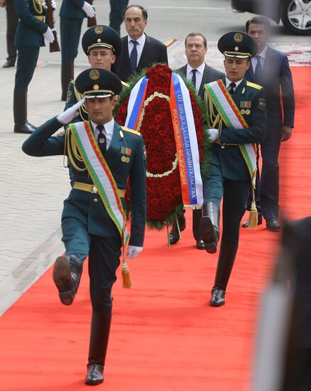 Russian Prime Minister Dmitry Medvedev's working visit to Tajikistan