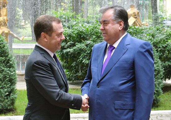 Russian Prime Minister Dmitry Medvedev's working visit to Tajikistan
