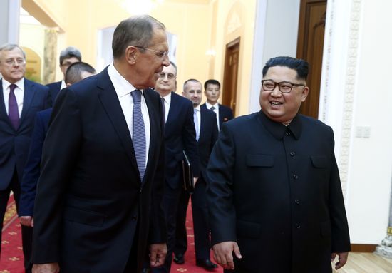Russian Foreign Minister Sergei Lavrov visits North Korea